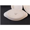 Image 2 : (8) Stoneware Lasagna Pasta Gondola Shaped Baking Dishes