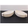 Image 3 : (8) Stoneware Lasagna Pasta Gondola Shaped Baking Dishes