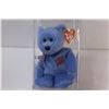 Image 2 : Ty Beanie Babies Bear - Blue "America" in Acrylic Display Box