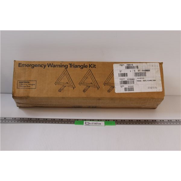 Emergency Warning Triangle Kit - 3 Warning Triangles & 1 Storage Box ...