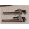 Image 4 : (3) RIDGID Aluminium Pipe Wrenches - (2) 10" 810's & (1) 14" 814