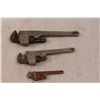 Image 6 : (3) RIDGID Pipe Wrenches - 14", 10" Aluminium & 6" Steel