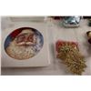 Image 2 : Assorted Christmas Decorations - Santa Plate, Ornament, etc.