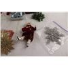 Image 5 : Assorted Christmas Decorations - Santa Plate, Ornament, etc.