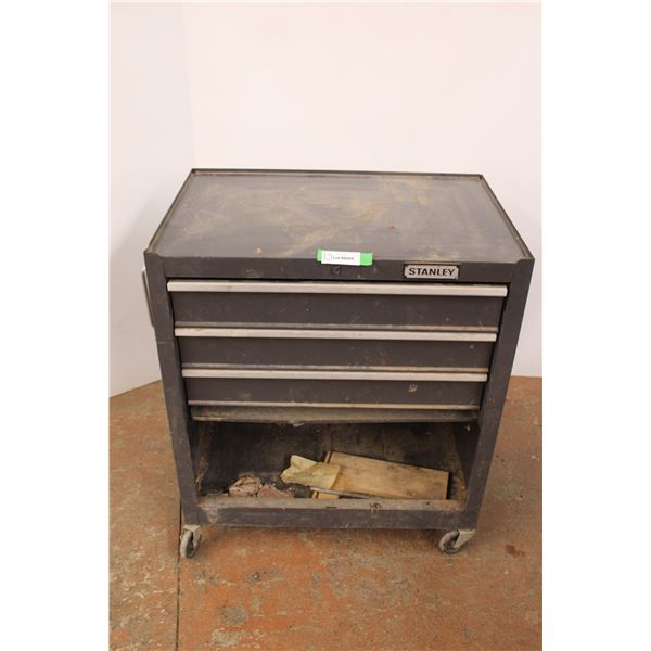 *Stanley Wheeled 3-Drawer Toolbox - Some Rust, 18" x 27" x 31" H