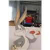 Image 2 : *Bugs Bunny Wooden Lawn Ornament - 11" Spikes, 48" H