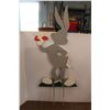 Image 5 : *Bugs Bunny Wooden Lawn Ornament - 11" Spikes, 48" H