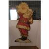 Image 1 : *Santa Claus Wooden Lawn Ornament - 64" H