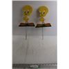 Image 1 : (2) Tweedy Bird Wooden Lawn Ornaments - 12 1/2" H