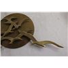 Image 3 : Brass Birds Wall Hanging - 16" x 10"
