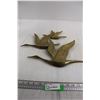 Image 1 : Brass Birds Wall Hanging - 16" x 13"