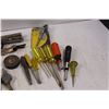 Image 5 : Various Shop Items - Screwdrivers, Aluminum, Oxide Sanding Discs, Blow Down Chuck, Pliers, Electrica