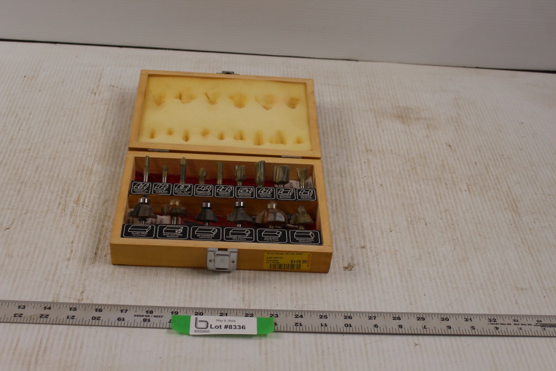 New Sets Of Router Bits In Metal Cases (2