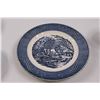 Image 5 : (10 pcs) Blue Iron/Stoneware Dishes & Cups
