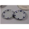 Image 7 : (10 pcs) Blue Iron/Stoneware Dishes & Cups