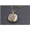 Image 2 : Bronze Tone Quartz Pocket Watch "Fishing"
