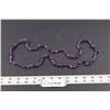 Image 1 : 32" Amethyst Beaded Necklace