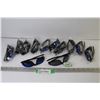 Image 1 : (12) - UV 400 Looks Sunglasses (blue & black lenses)