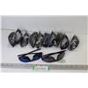 Image 1 : (12) - UV 400 Looks Sunglasses (blue & black lenses)