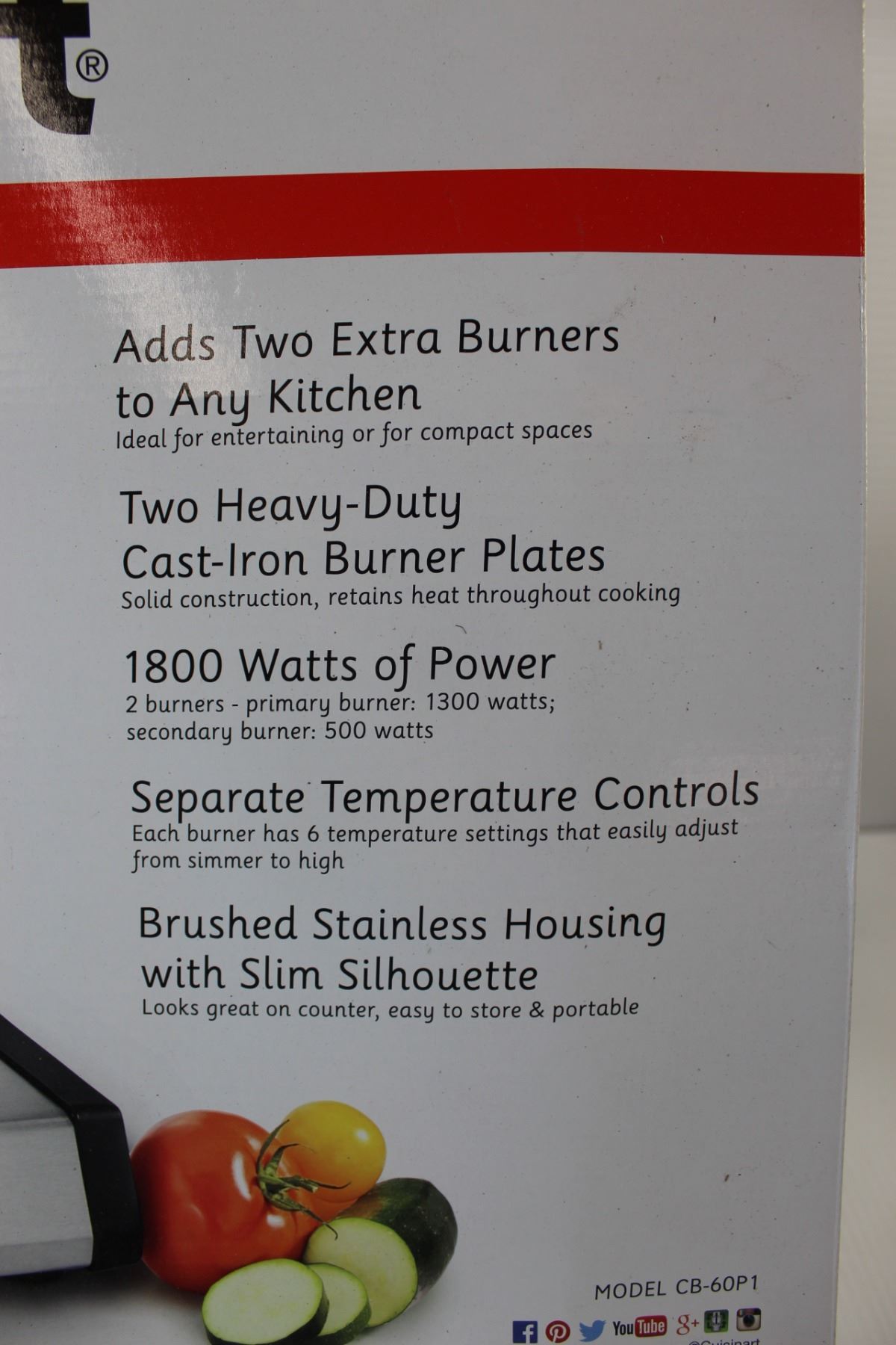 Cuisinart CastIron Double Burner Bodnarus Auctioneering