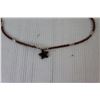 Image 2 : Beaded Necklace (Brown) With Star Accents