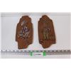 Image 1 : (2) Arnel's Ceramic Wall Plaques (1976) 12" x 5"