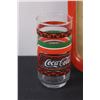 Image 2 : (2) Coca Cola Collector Glass Cups & Coca Cola Tin Serving Tray