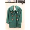Image 1 : * Women's Green Pressed Felt Coat - Size Medium