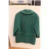 Image 4 : * Women's Green Pressed Felt Coat - Size Medium