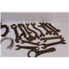 Image 5 : (3) Horse Shoes, (14) Antique Wrenches (Assorted)