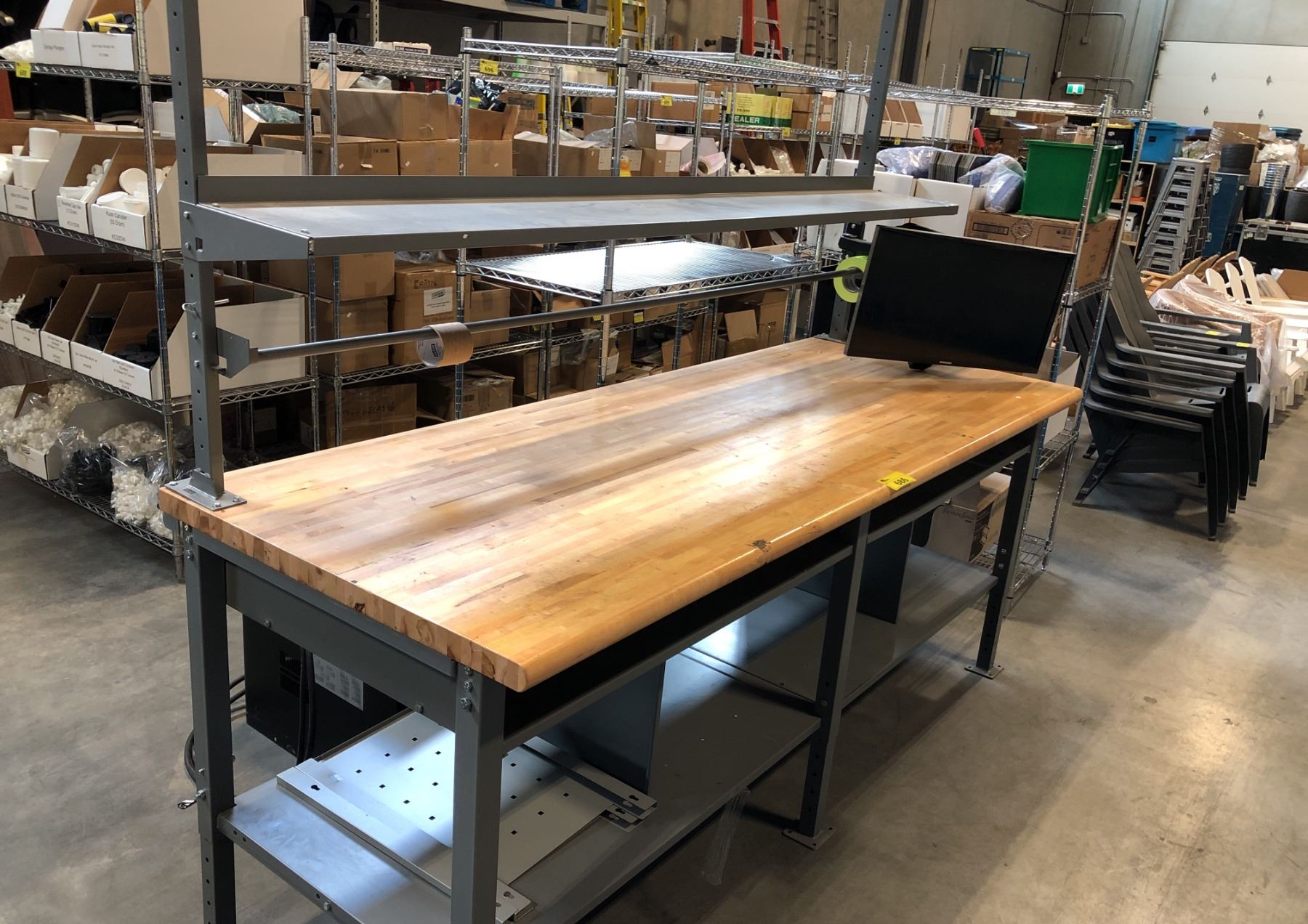 HEAVY DUTY BUTCHER BLOCK WORK BENCH 36