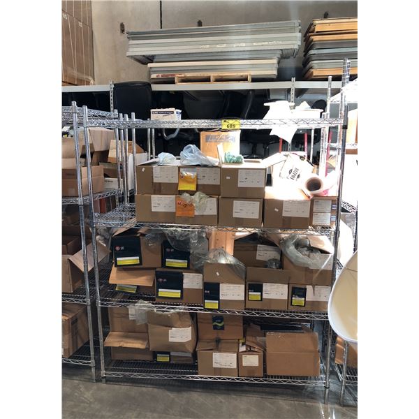 4 TIER CHROME ADJUSTABLE METRO RACK 24