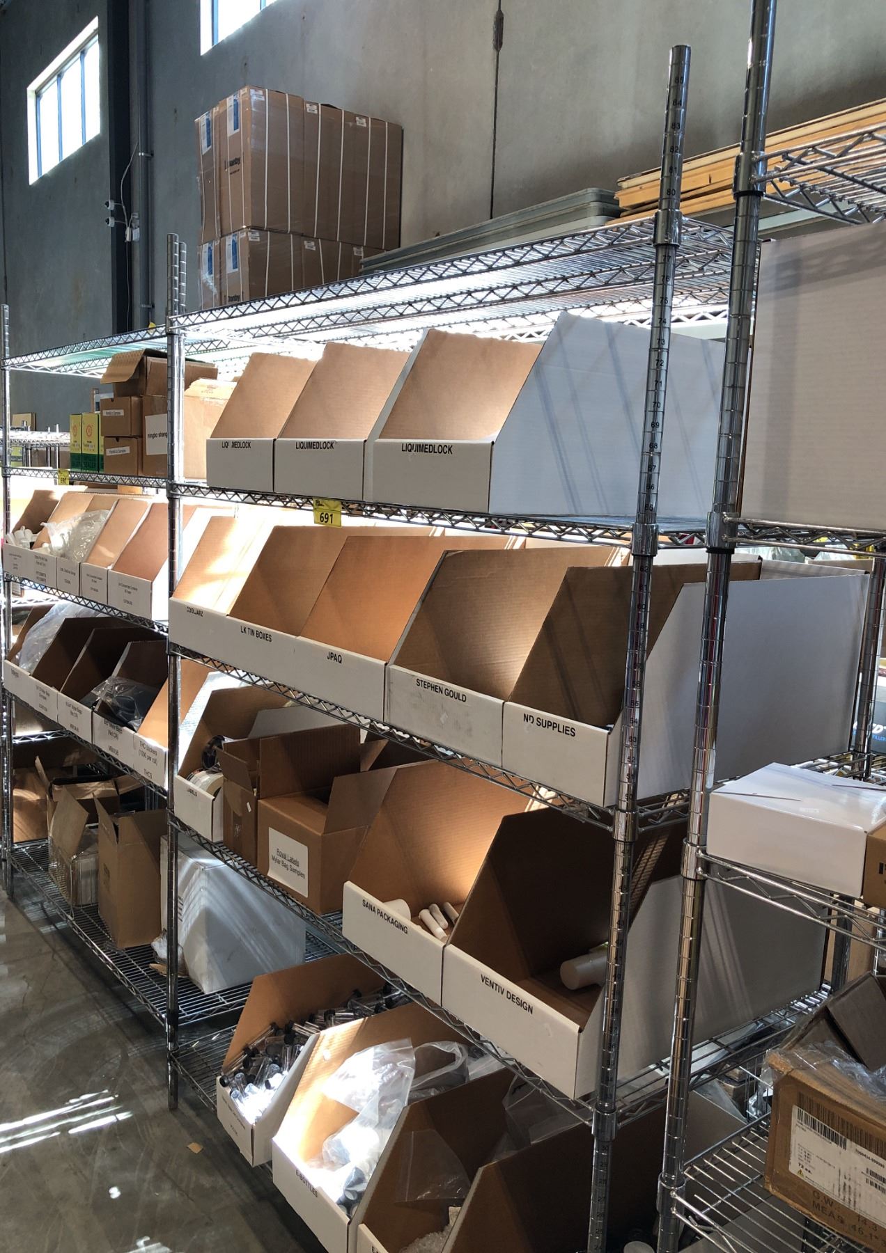 5 TIER CHROME ADJUSTABLE METRO RACK 24