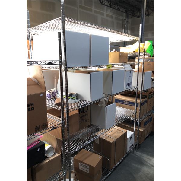 5 TIER CHROME ADJUSTABLE METRO RACK 24