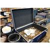 Image 2 : BLUE MOBILE ROAD CASE WITH CONTENTS 31" X 45" X 24"H C/W POLISHED PEBBLES AND ROCKS