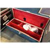 Image 2 : BLUE MOBILE ROAD CASE WITH CONTENTS 15" X 42" X 12"H DIVIDED COMPARTMENTS