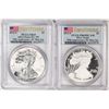 Image 1 : 2012-S $1 Proof American Silver Eagle Coin Set PCGS Rev PR69/PR69DCAM First Strike