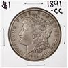 Image 1 : 1891-CC $1 Morgan Silver Dollar Coin
