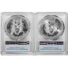 Image 2 : Lot of (2) 1993 $1 American Silver Eagle Coin PCGS MS68 First Strikes