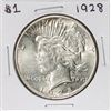 Image 1 : 1928 $1 Peace Silver Dollar Coin