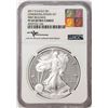 Image 1 : 2017-S $1 American Silver Eagle Coin NGC PF69 Ultra Cameo Congratulations Mercanti