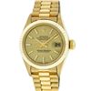 Image 2 : Rolex Ladies 18K Yellow Gold Champagne Index President Wristwatch