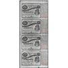 Image 1 : Uncut Sheet of (4) State of Louisiana Baby Bond Obsolete Notes