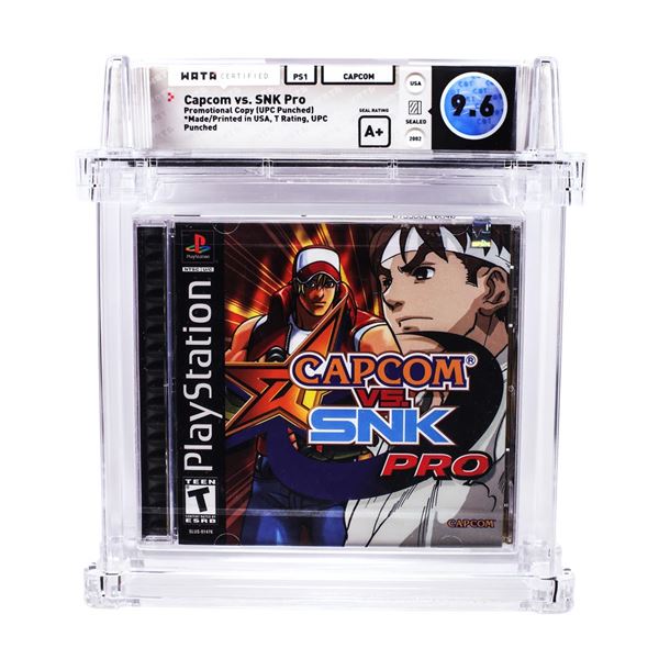 Capcom Vs. SNK Pro PS1 PlayStation Sealed Video Game WATA 9.6/A+