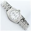Image 3 : Rolex Ladies Stainless Steel White Dial Datejust Wristwatch