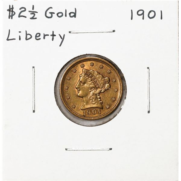 1901 $2 1/2 Liberty Head Quarter Eagle Gold Coin