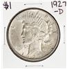 Image 1 : 1927-D $1 Peace Silver Dollar Coin
