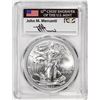 Image 1 : 2020-(P) $1 American Silver Eagle Coin PCGS MS70 FDOI Mercanti Signature Philadelphia