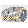 Image 5 : Rolex Mens Two Tone Blue Vignette Sapphire and Diamond Datejust Wristwatch