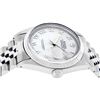 Image 9 : Rolex Mens Stainless Steel White Roman Datejust Wristwatch